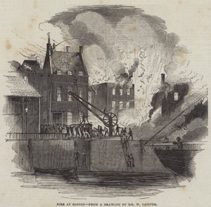 Fire at Boston by American School